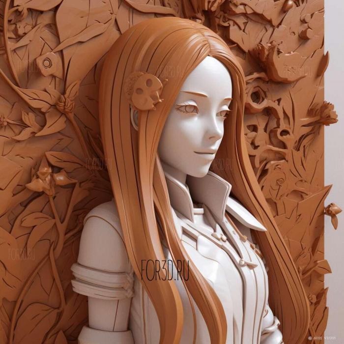 st Orihime Inouefrom ANIME 1 stl model for CNC