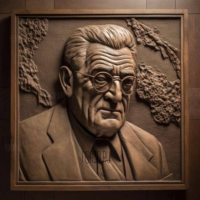 MrPotter This Wonderful Life Lionel Barrymore 3 stl model for CNC