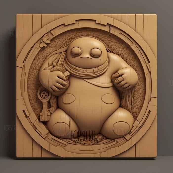 Baymax TV series 1 stl model for CNC