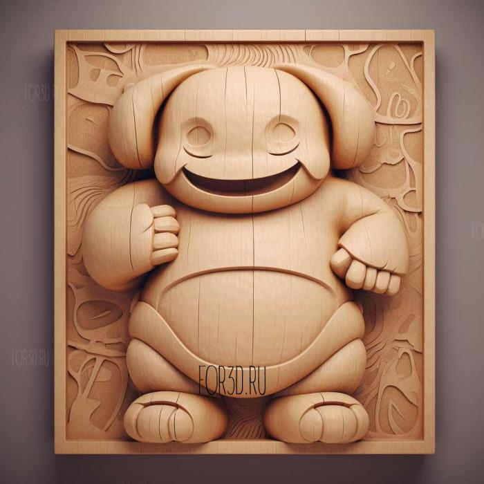 Baymax TV series 2 stl model for CNC