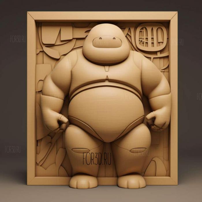 Baymax TV series 3 3d stl модель для ЧПУ