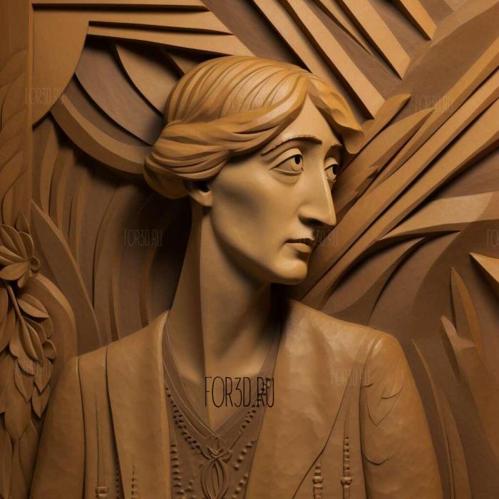 Mrs Dalloway Virginia Woolf 1925 1 stl model for CNC