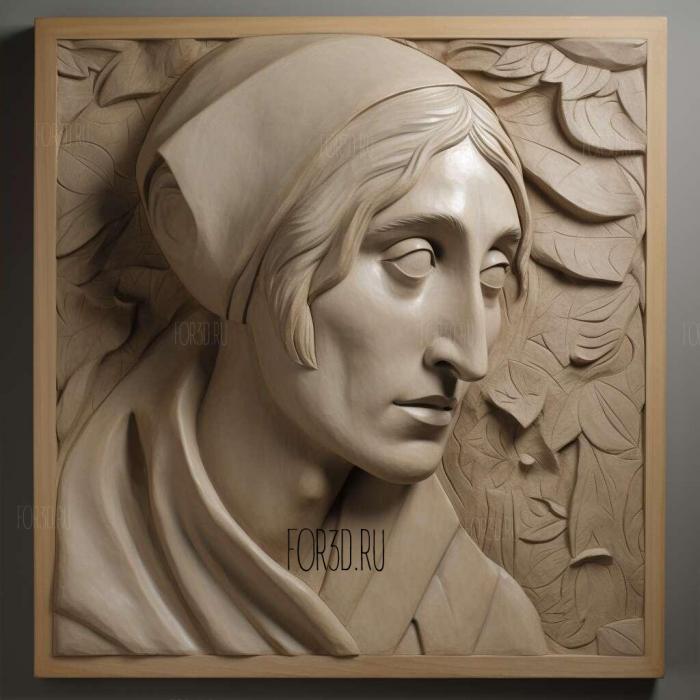 Mrs Dalloway Virginia Woolf 1925 4 stl model for CNC