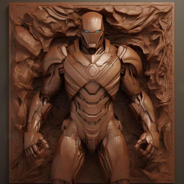 st Iron Man Iron Man 2008 4 3d stl модель для ЧПУ