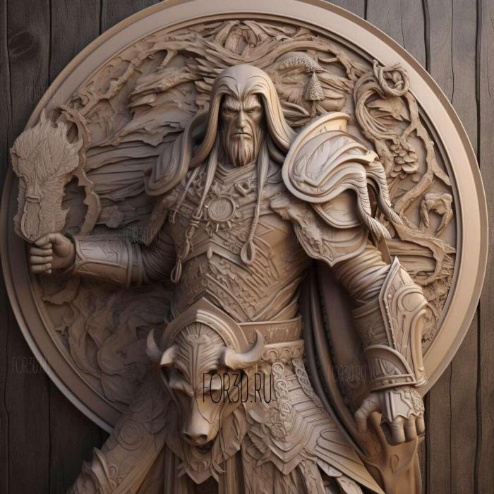 Arthas Menetil Warcraft World of Warcraft 1 stl model for CNC