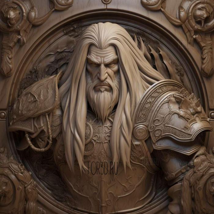 Arthas Menetil Warcraft World of Warcraft 4 stl model for CNC