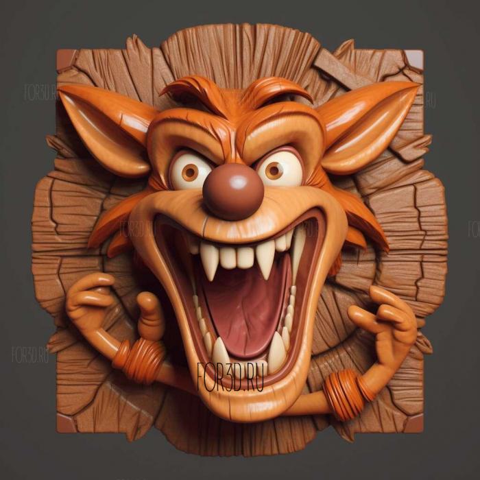 Crash Bandicoot Mobile 1 stl model for CNC