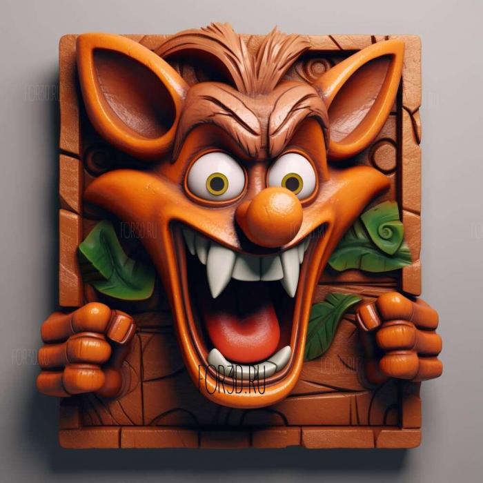 Crash Bandicoot Mobile 2 stl model for CNC