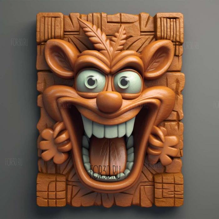 Crash Bandicoot Mobile 4 stl model for CNC