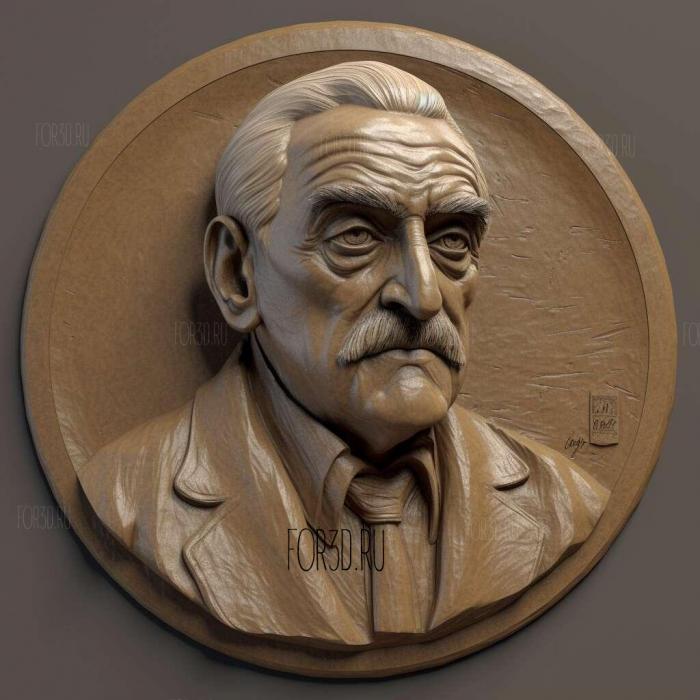 France Drama Director Luis Bunuel 1 stl model for CNC