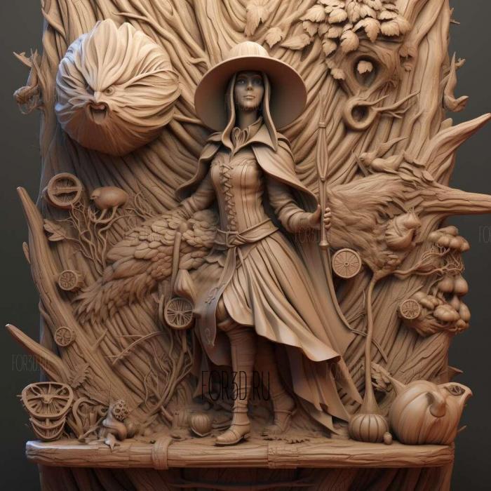 The Witch and the Hundred Knights 1 stl model for CNC