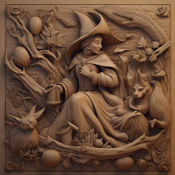 The Witch and the Hundred Knights 2 stl model for CNC