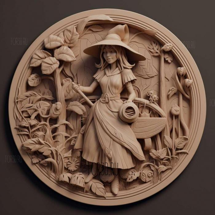 The Witch and the Hundred Knights 3 stl model for CNC