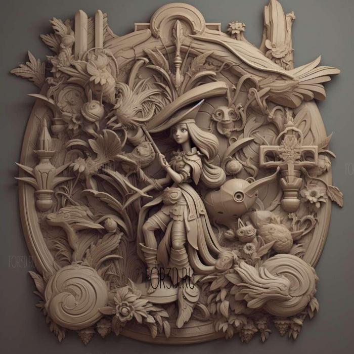 The Witch and the Hundred Knights 4 stl model for CNC