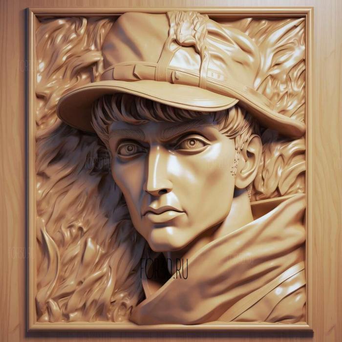 JoJos Bizarre Adventure 1 stl model for CNC