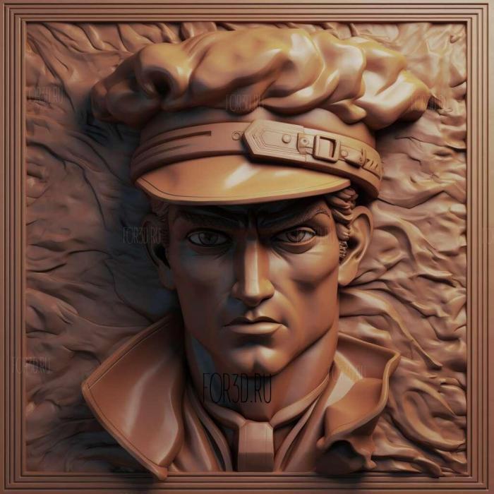 JoJos Bizarre Adventure 2 stl model for CNC