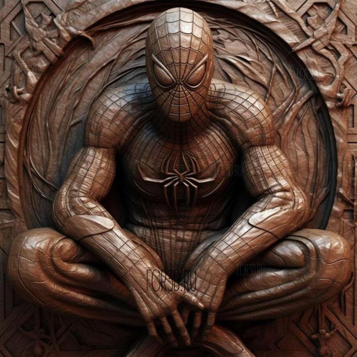 stl Spider Man movie 3 stl model for CNC