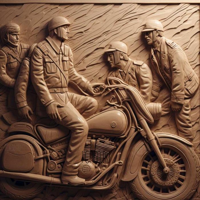 Harley and the Davidsons series 2 stl model for CNC