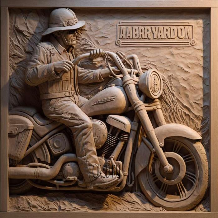 Harley Davidson and the Marlboro Man movie 4 stl model for CNC