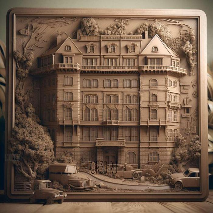 Grand Hotel TV series 4 stl model for CNC