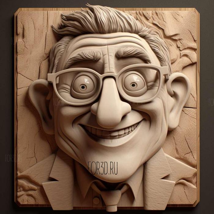 st Dr Nefario FROM Despicable Me 1 stl model for CNC