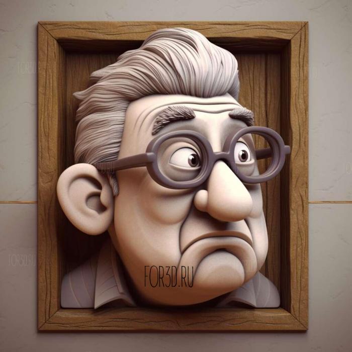 st Dr Nefario FROM Despicable Me 3 stl model for CNC