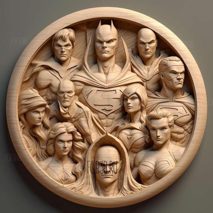 Юное правосудие серия 1 3d stl модель для ЧПУ