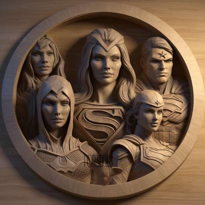 Юное правосудие серия 2 3d stl модель для ЧПУ