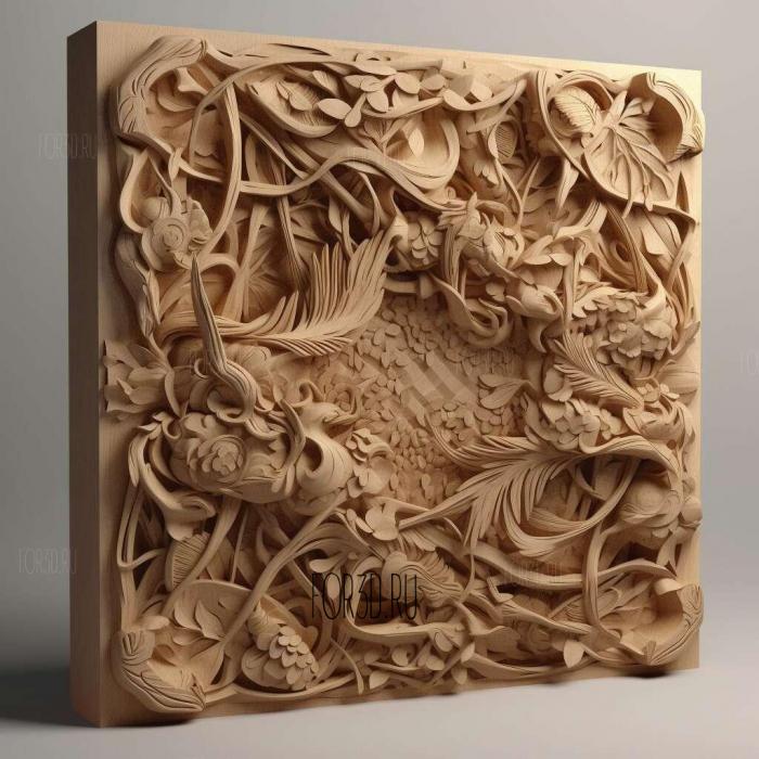 серия подачи stl 4 3d stl модель для ЧПУ