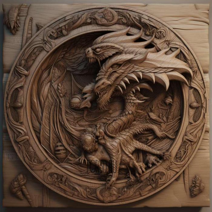 The Elder Scrolls 5 Skyrim 4 3d stl модель для ЧПУ