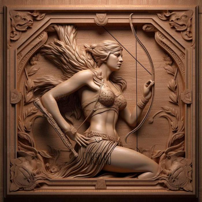 st Lana Kane Archer 3 stl model for CNC