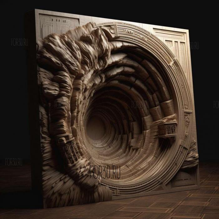 stl Tunnel movie 3 stl model for CNC