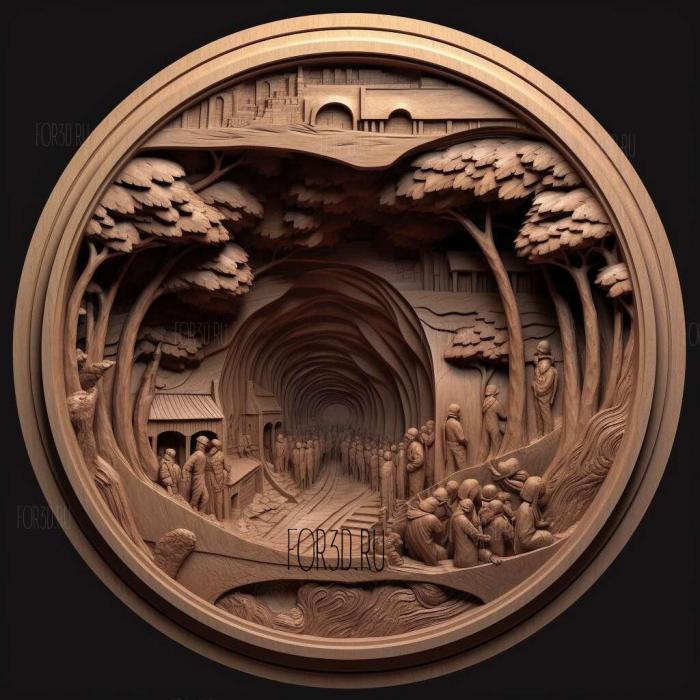stl Tunnel movie 4 stl model for CNC