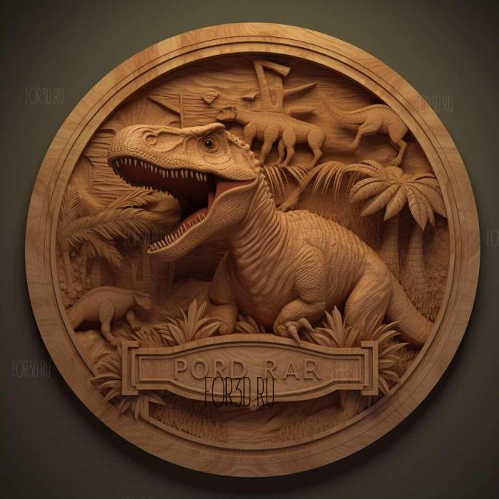 Jurassic Park Interactive 3 stl model for CNC