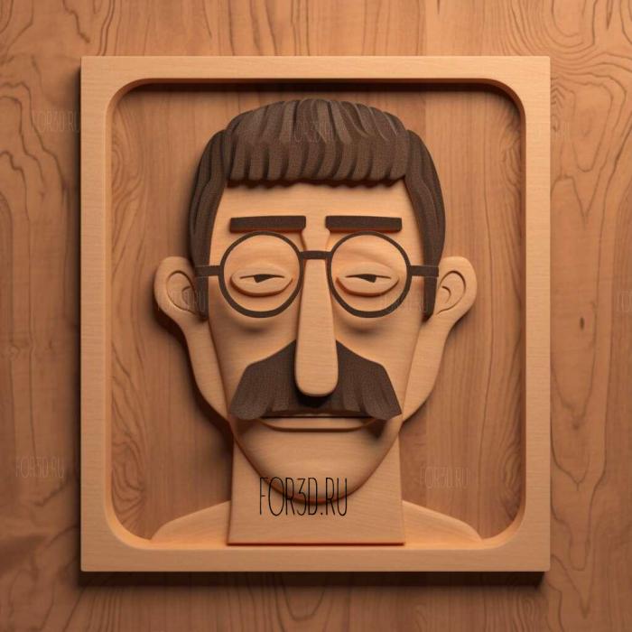 Bobs Burgers TV series 1 stl model for CNC