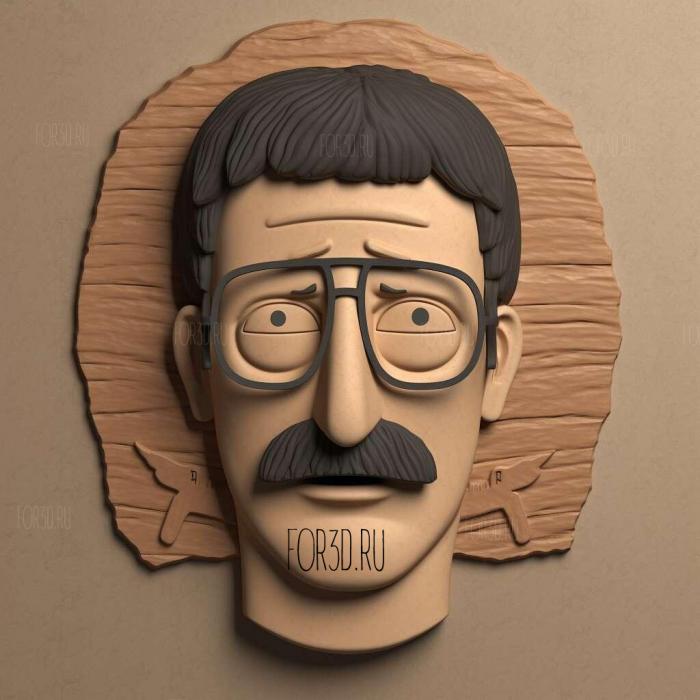 Bobs Burgers TV series 4 stl model for CNC