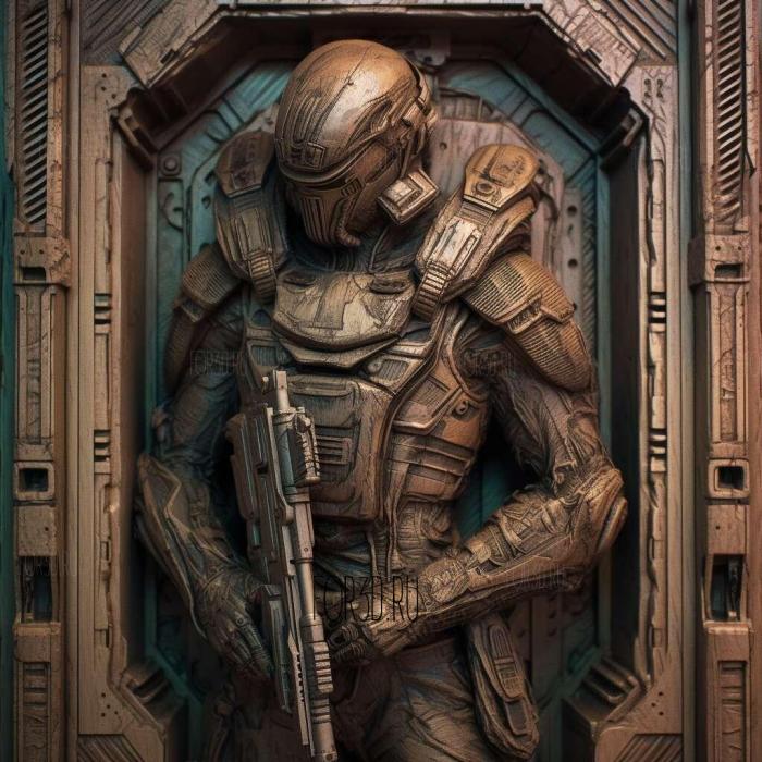 Isaac Clarke Dead Space series 1 stl model for CNC