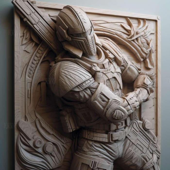 Isaac Clarke Dead Space series 2 stl model for CNC