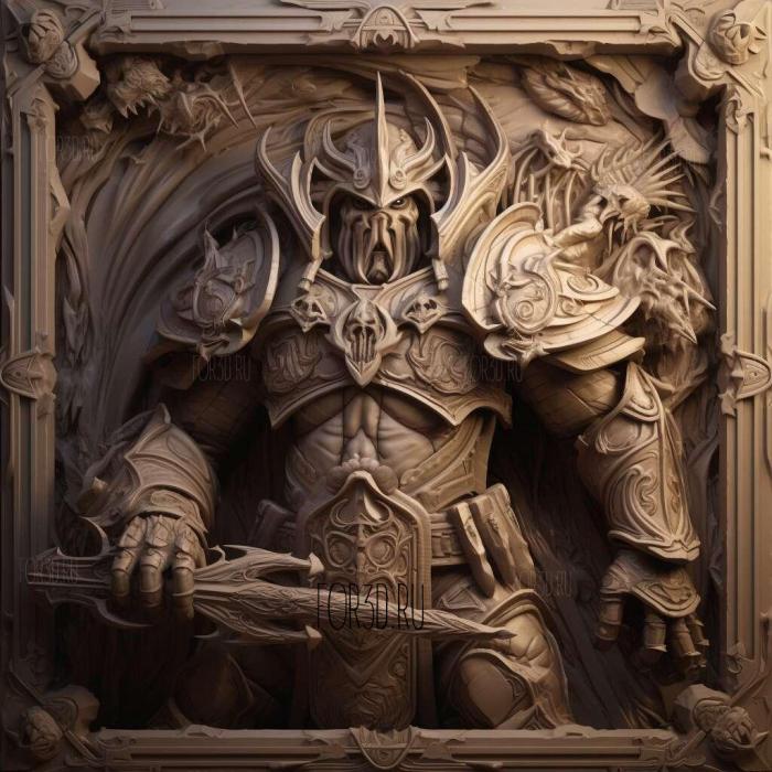 Arthas Menetil Warcraft World of Warcraft 2 stl model for CNC