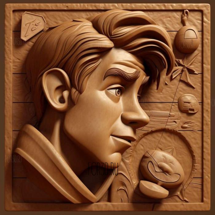 Jim Hawkins FROM Treasure Planet 2 stl model for CNC