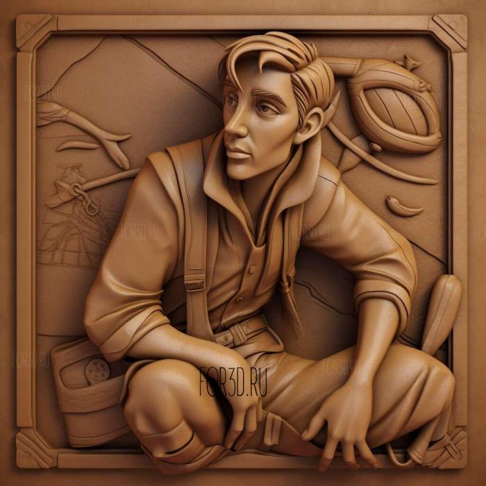 Jim Hawkins FROM Treasure Planet 3 stl model for CNC