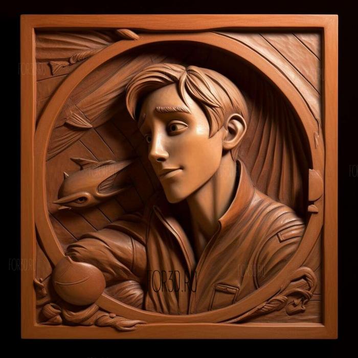 Jim Hawkins FROM Treasure Planet 4 stl model for CNC