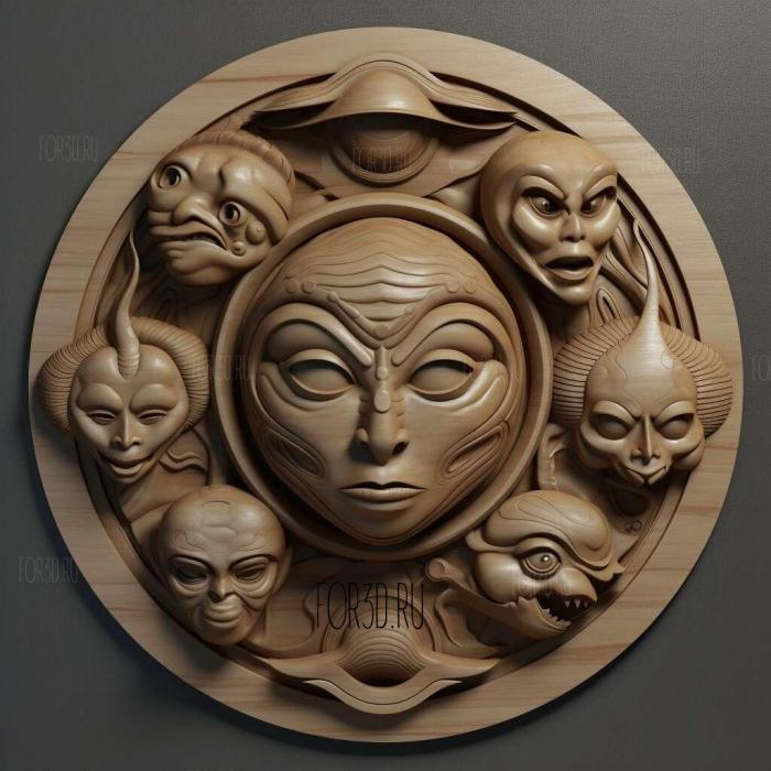 st AlienAlienBolaji Badeggio and Tom Woodruff Jr 1 stl model for CNC