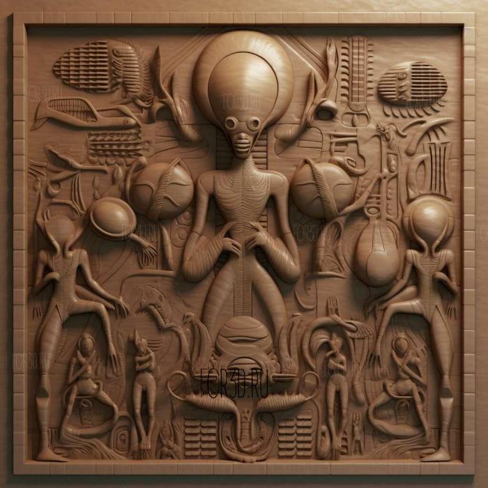 st AlienAlienBolaji Badeggio and Tom Woodruff Jr 2 stl model for CNC