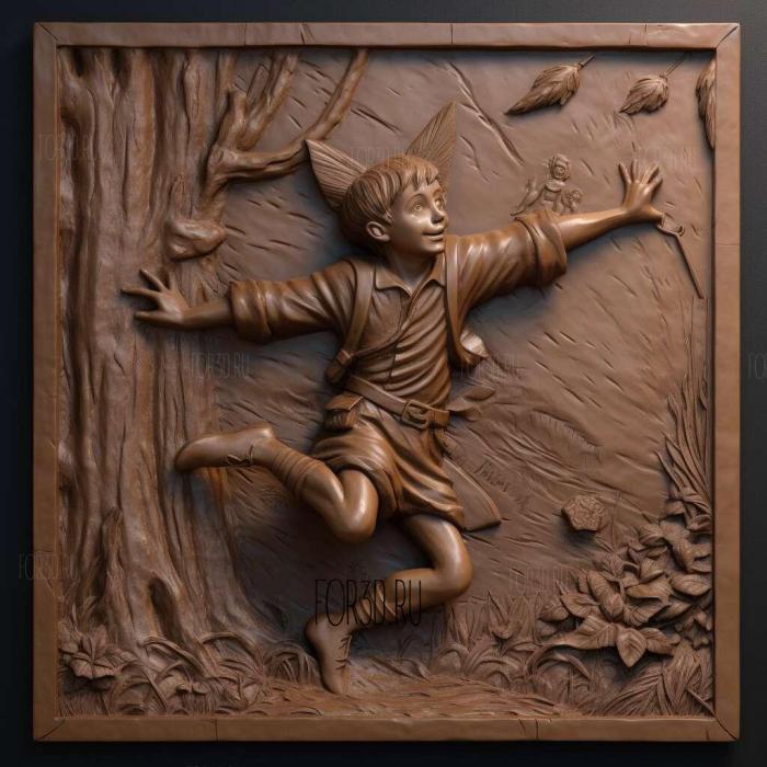 st Ding The Adventures of Peter Pan 1 stl model for CNC