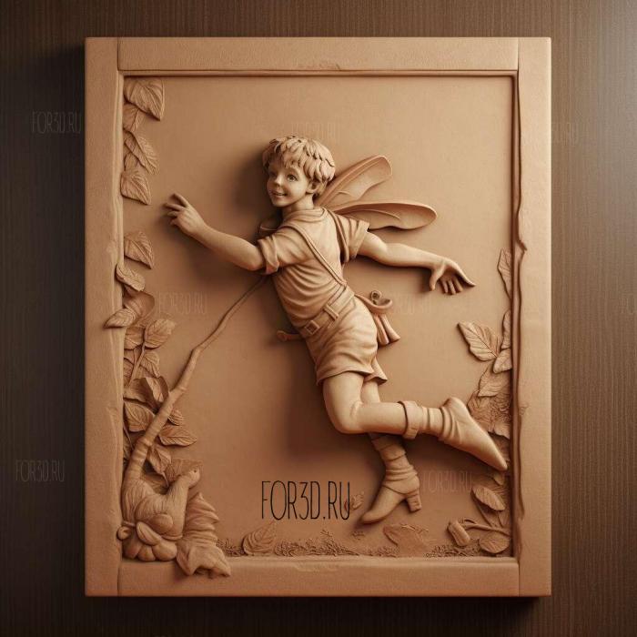 st Ding The Adventures of Peter Pan 3 stl model for CNC