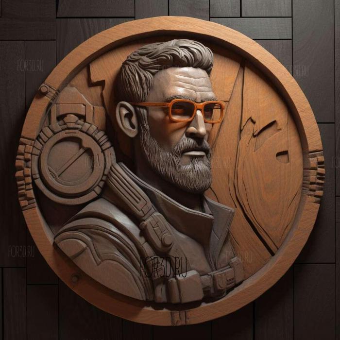 Gordon Freeman Half Life series 3 stl model for CNC