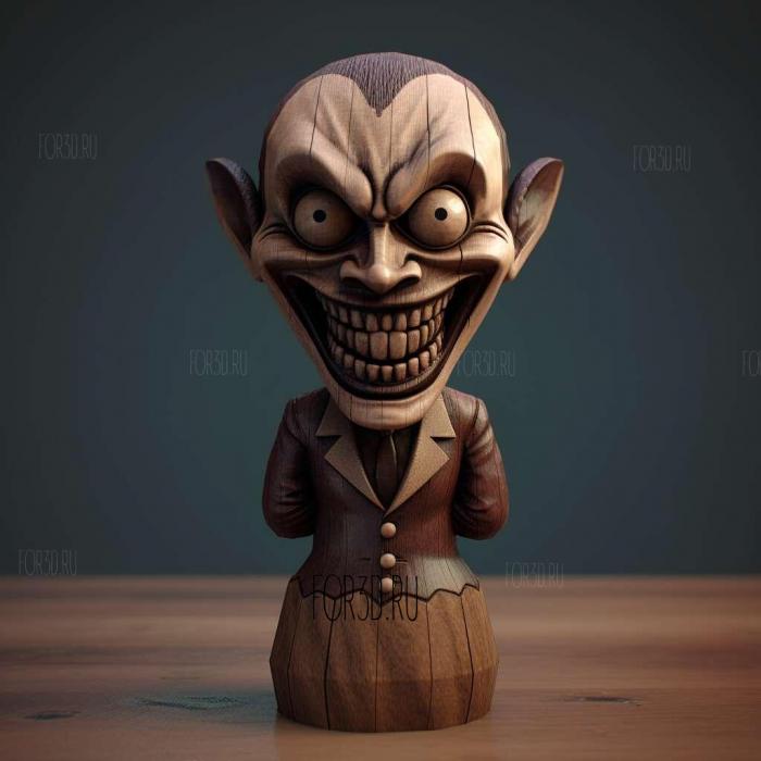 Batman The Dark Knight Joker Bobblehead 2 2 stl model for CNC