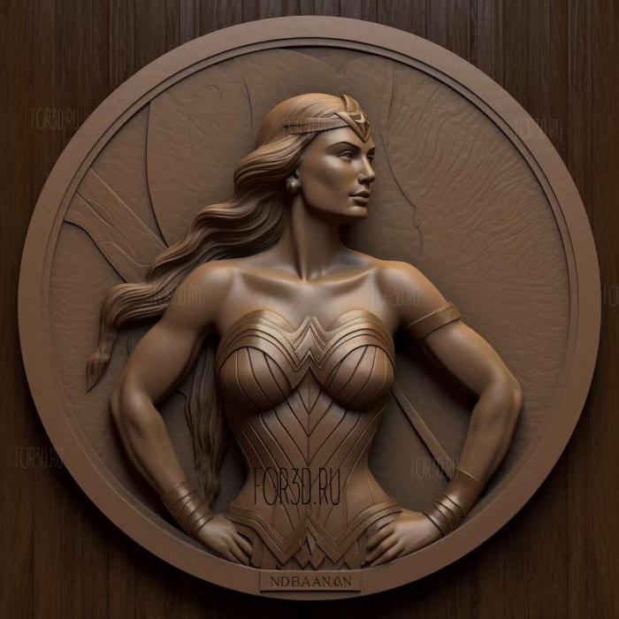 Wonder Woman with round plinth 4