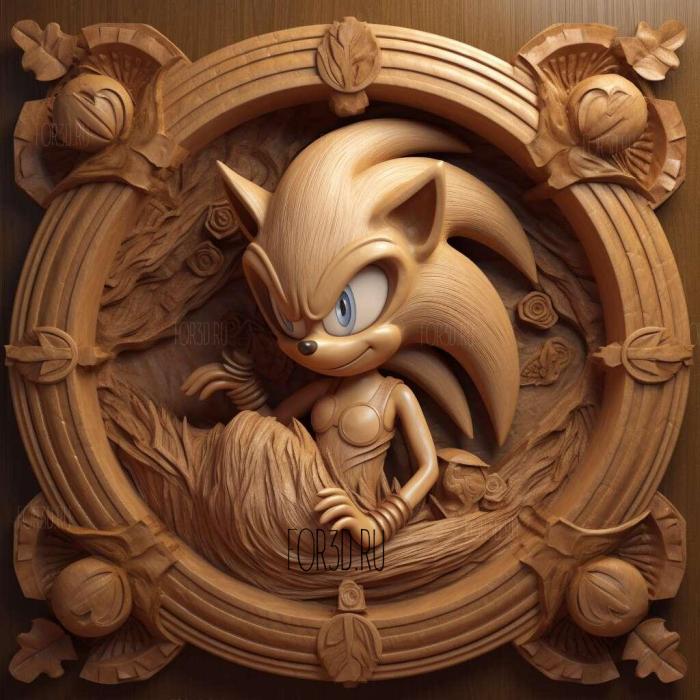 Amy ose from Sonic the Hedgehog 4 stl model for CNC